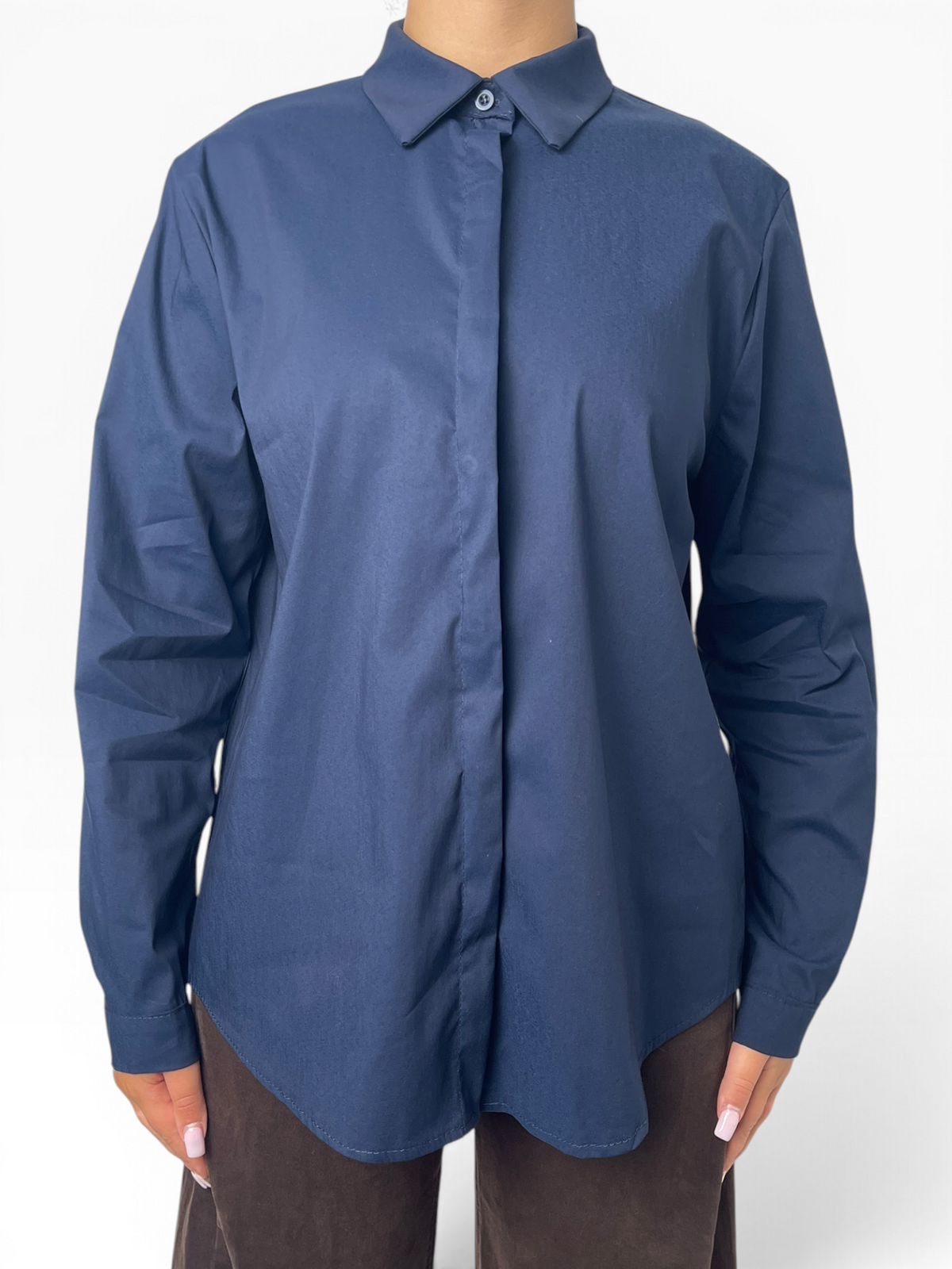 Camicia fluida in popeline di cotone Donna  -  3633KA