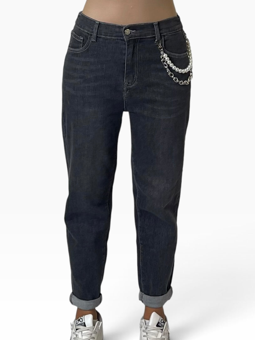 Jeans risvolto vita elasticizzata Donna  -  CHG6640