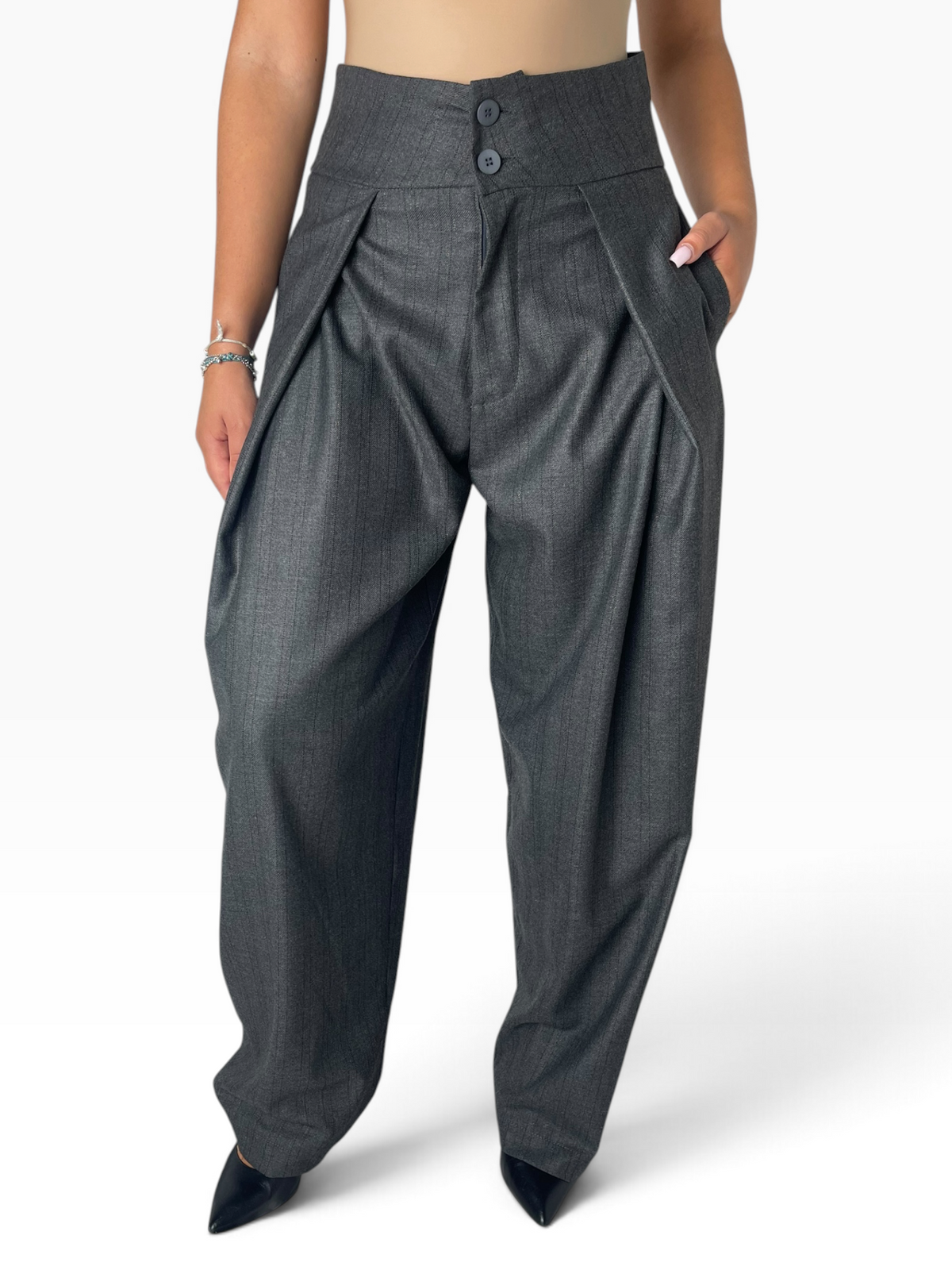 Pantalone a vita alta Donna  -  8141CI