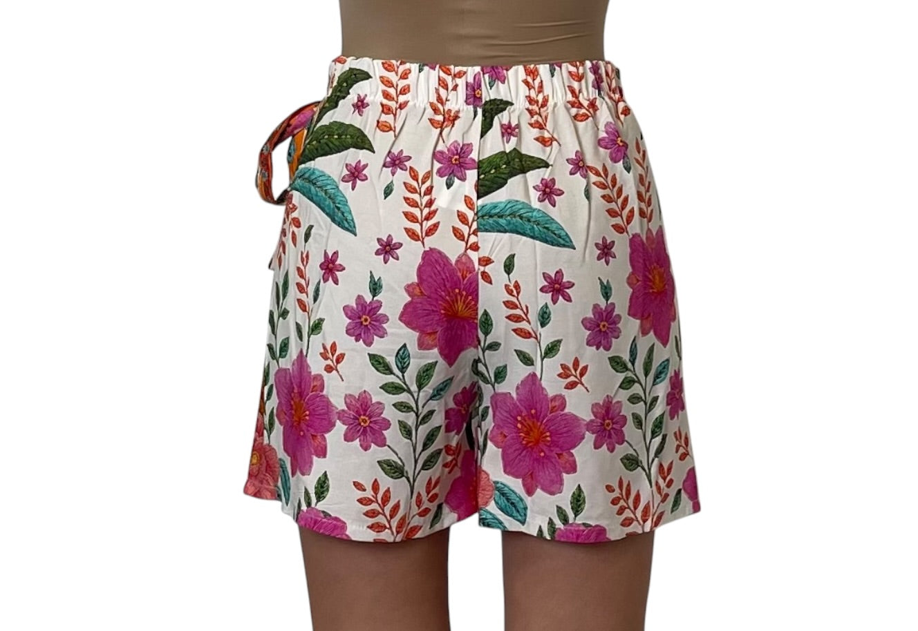 Gonna Pareo Stampata con Nodo Laterale Donna  -  7617X