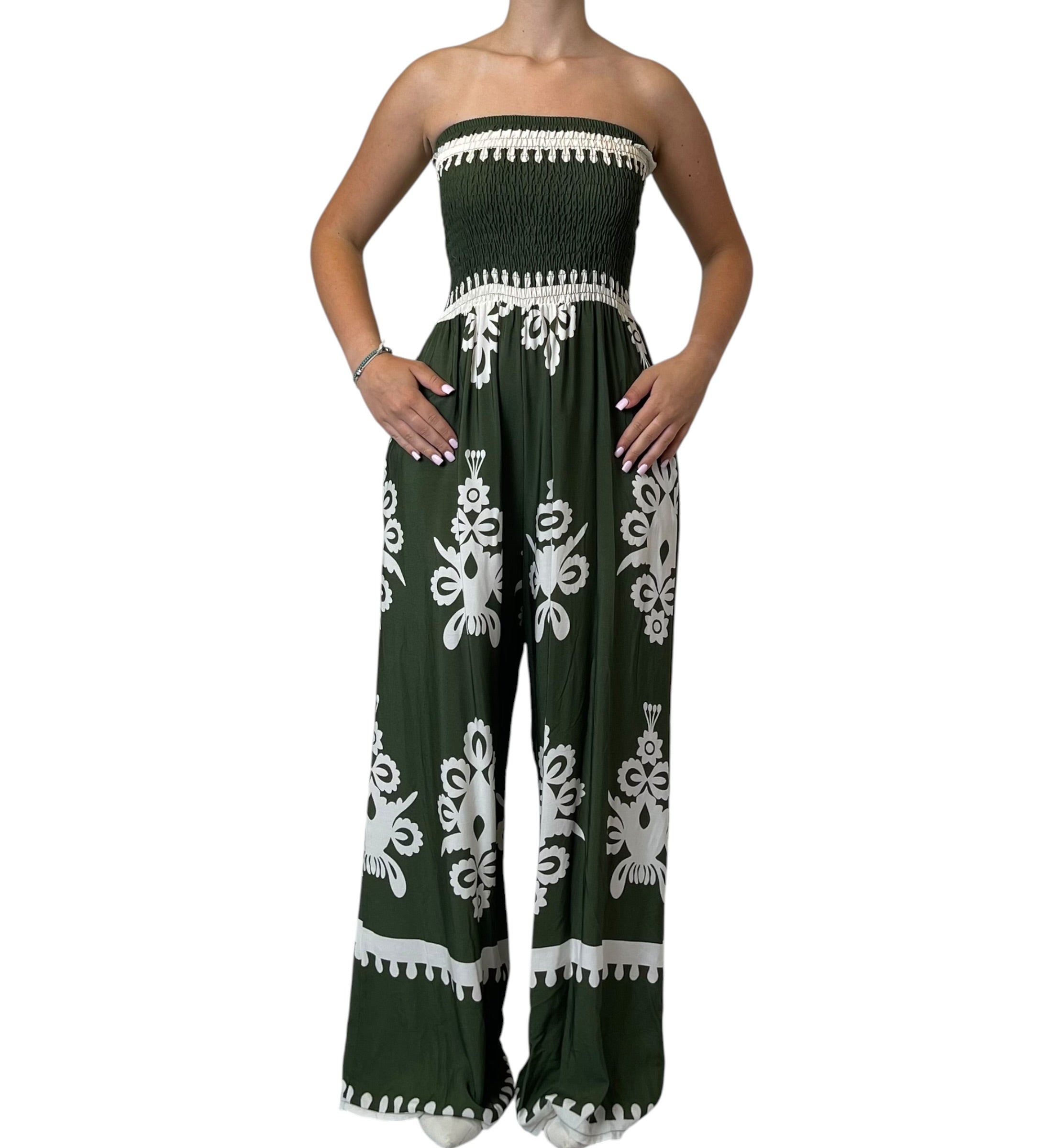 Tuta Palazzo con Stampa Floreale Donna  -  24158X