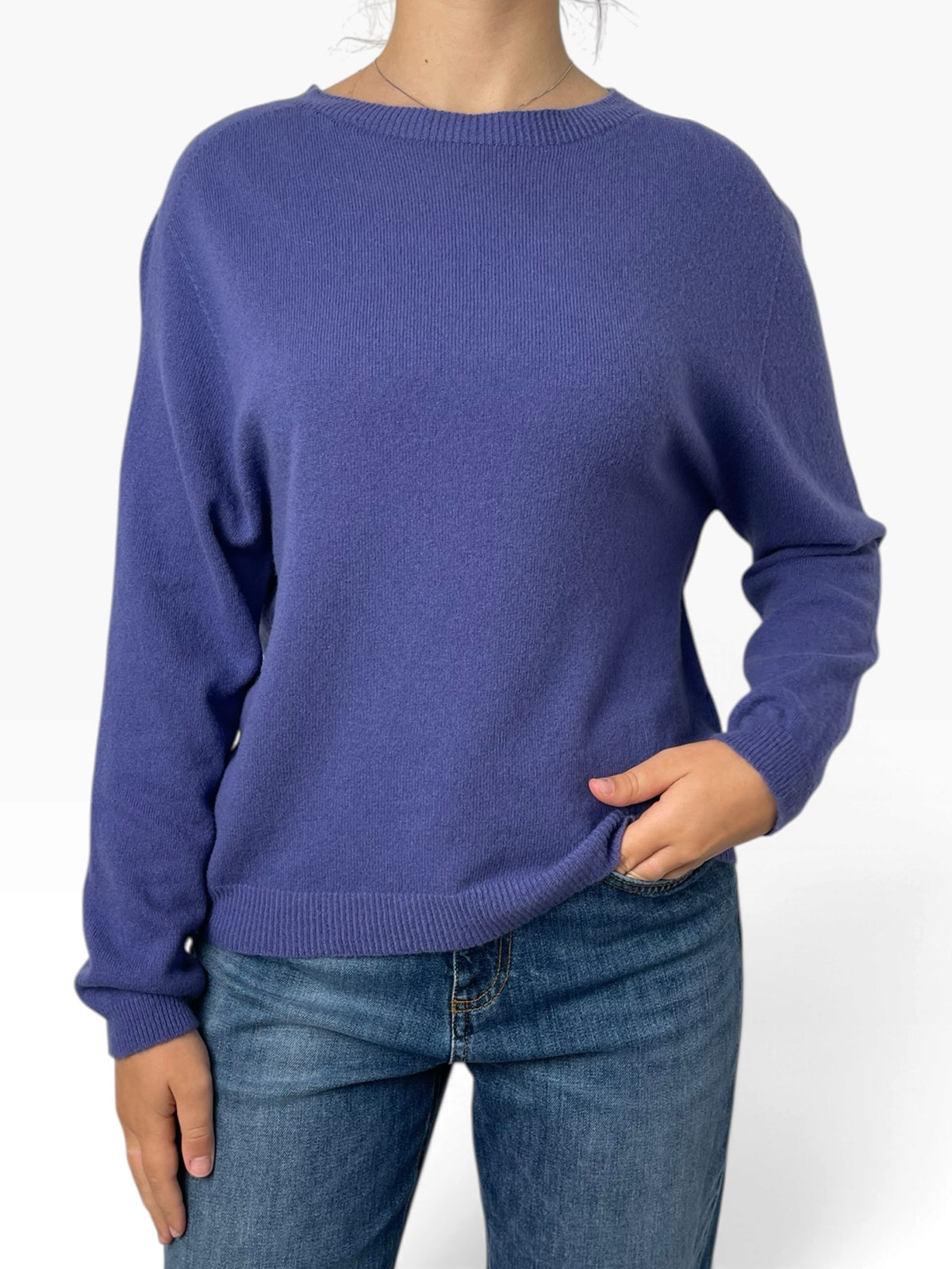Maglia girocollo morbida essenziale Donna  -  1110CI
