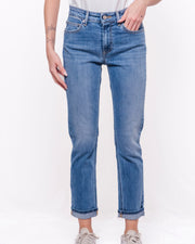 Jeans Daisy slim vita alta con risvolto Donna  -  DAB5127