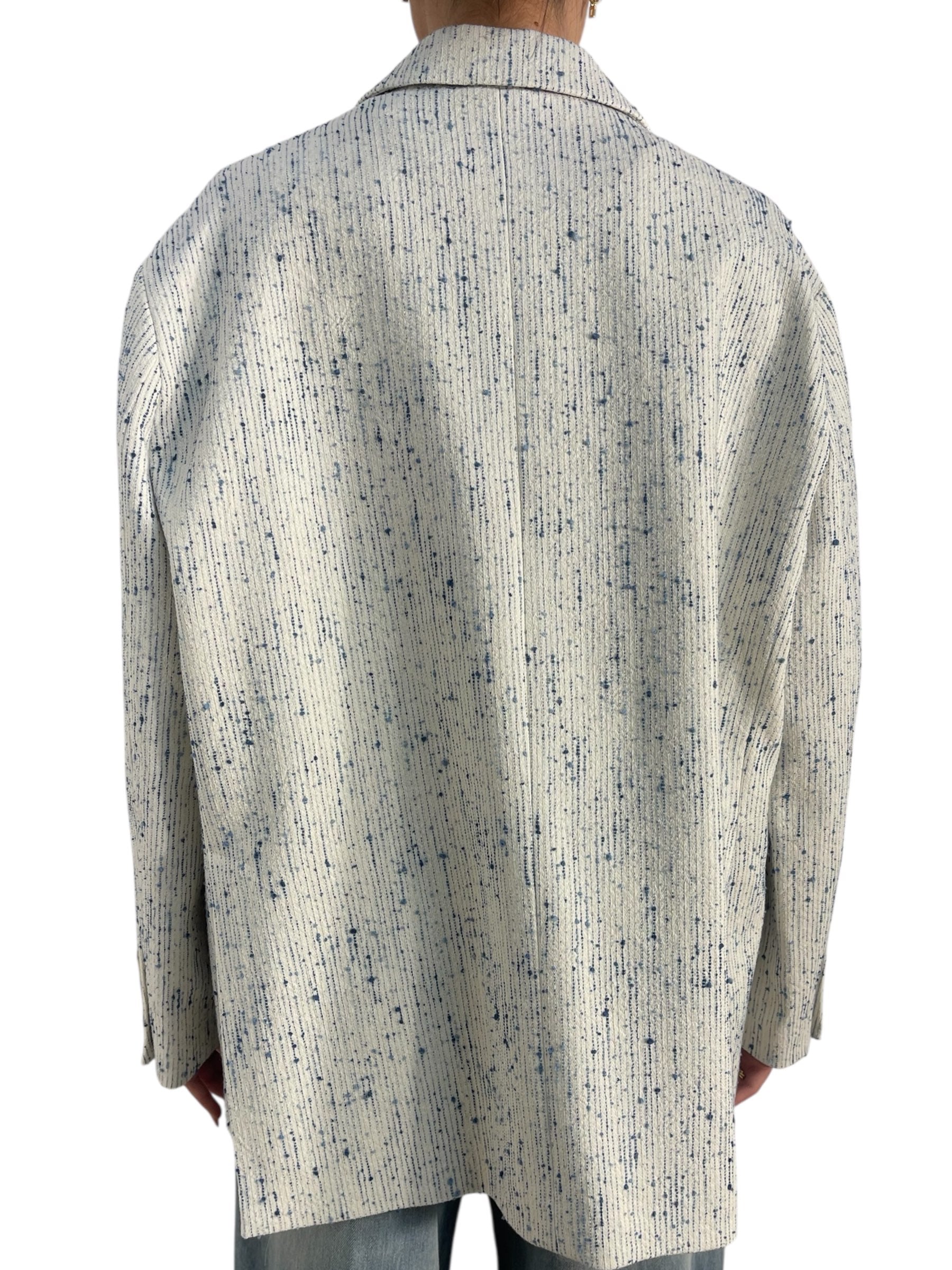 Blazer oversize effetto tweed fantasia Donna  -  TAB0636