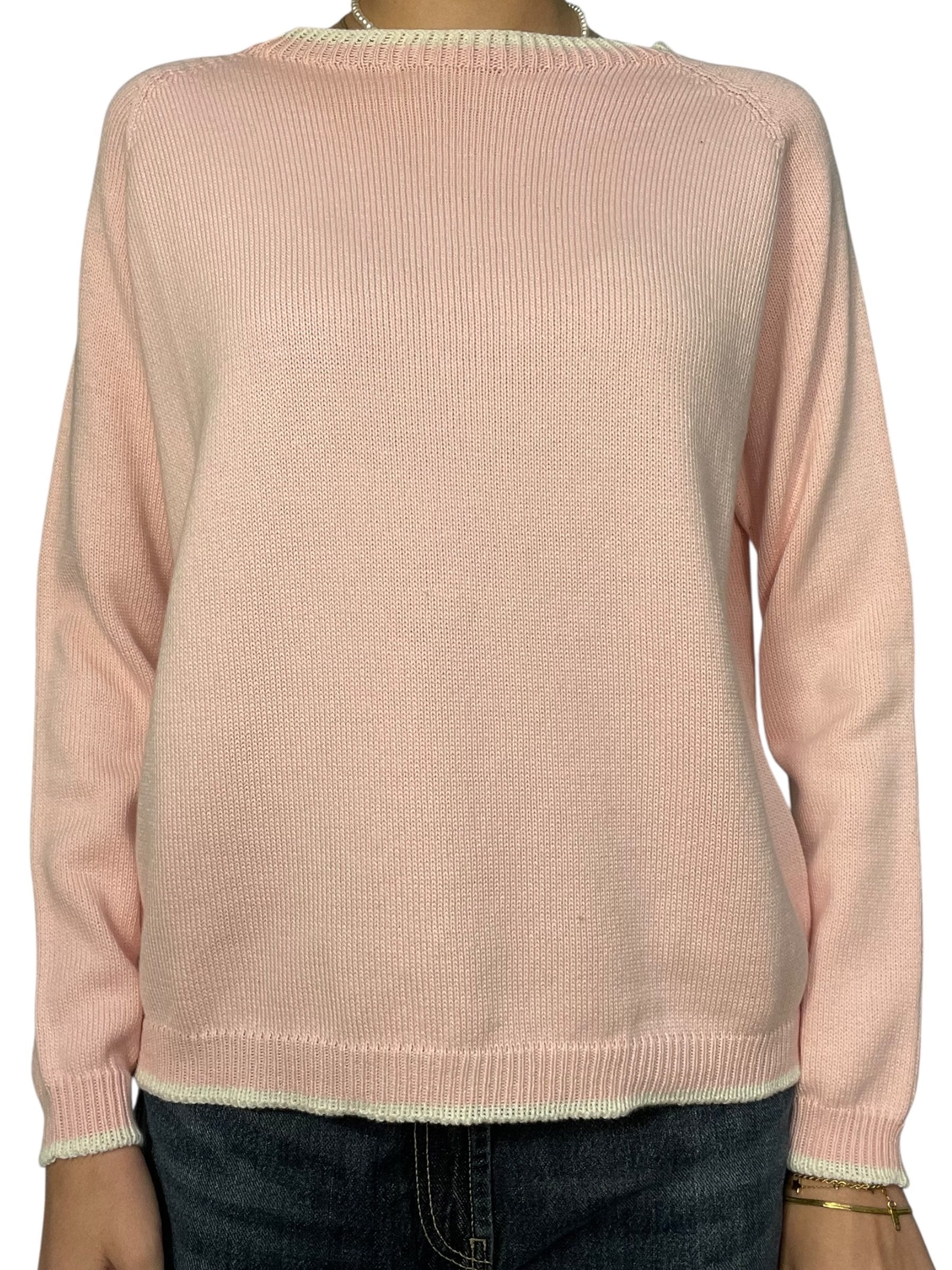 Maglione girocollo in maglia costa inglese Donna  -  82056KA