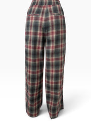 Pantalone a quadri con coulisse Donna  -  TAC1014