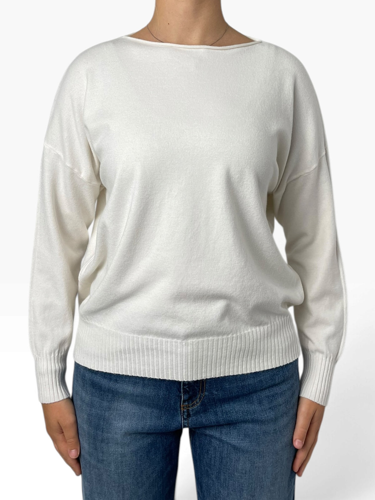 Maglia scollo a barca morbida Donna  -  2146KA