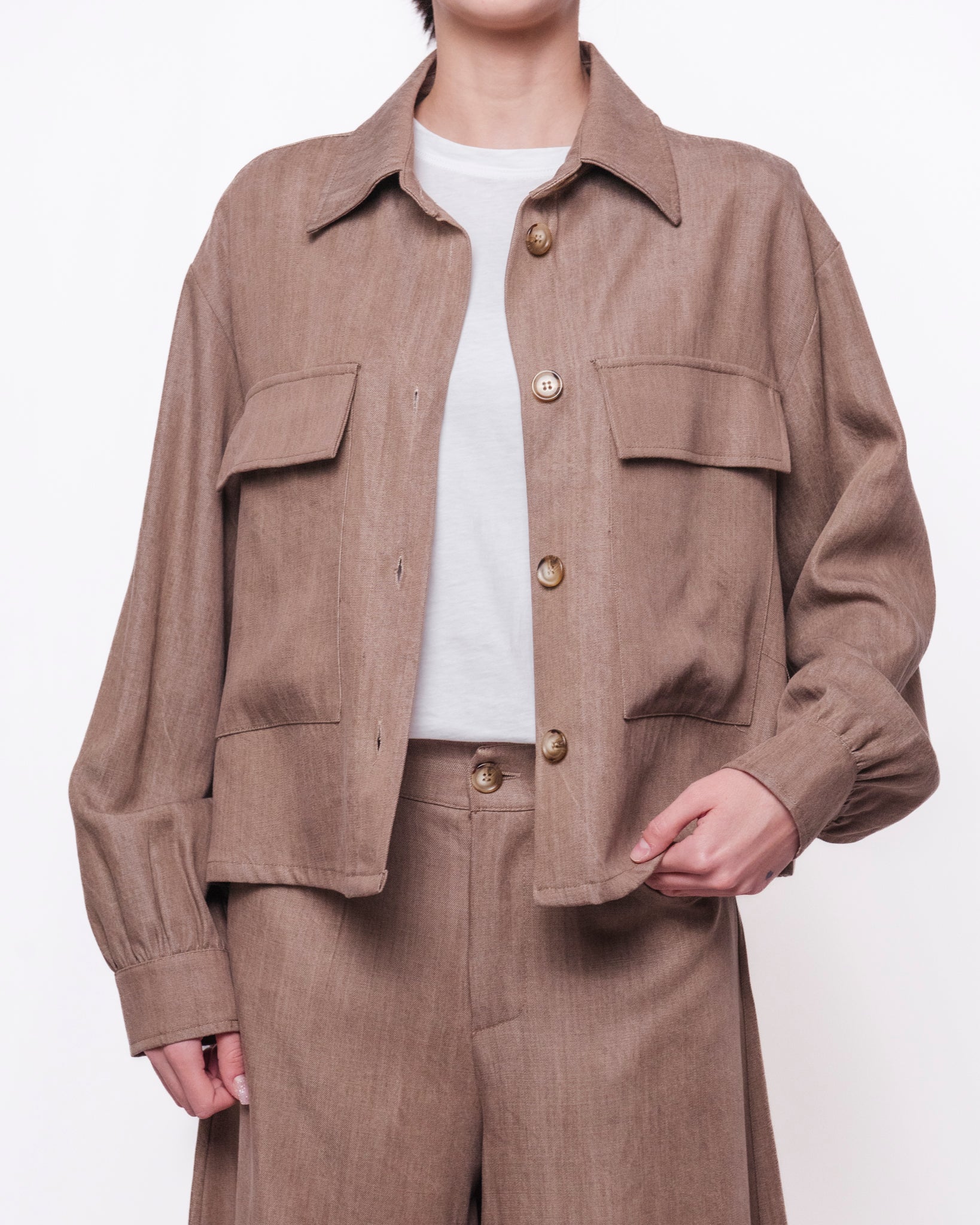 Giacca in Maglia Traforata Oversize Manica Lunga Donna  -  81736