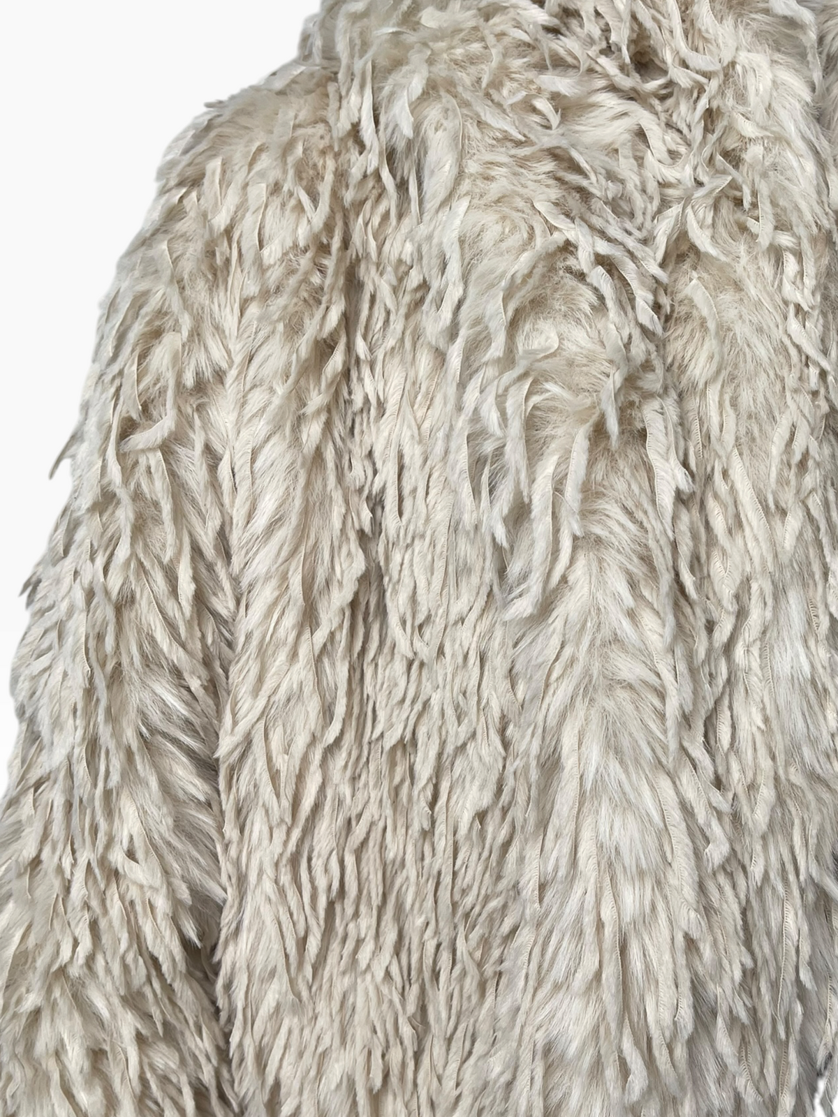 Giacca corta in eco-pelliccia a pelo lungo Donna  -  7220CI