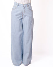 Jeans extra wide leg vita alta denim leggero Donna  -  4085KA_
