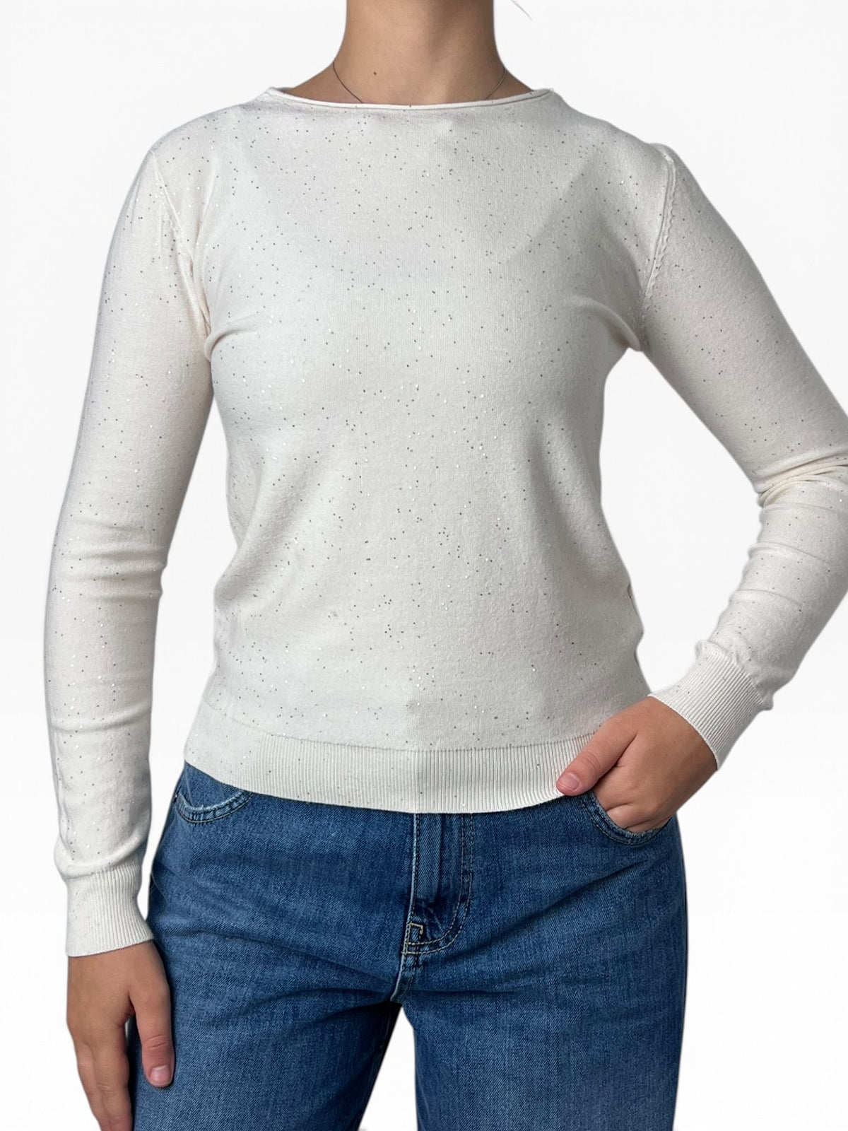 Maglia fine con lurex Donna  -  ALF8049