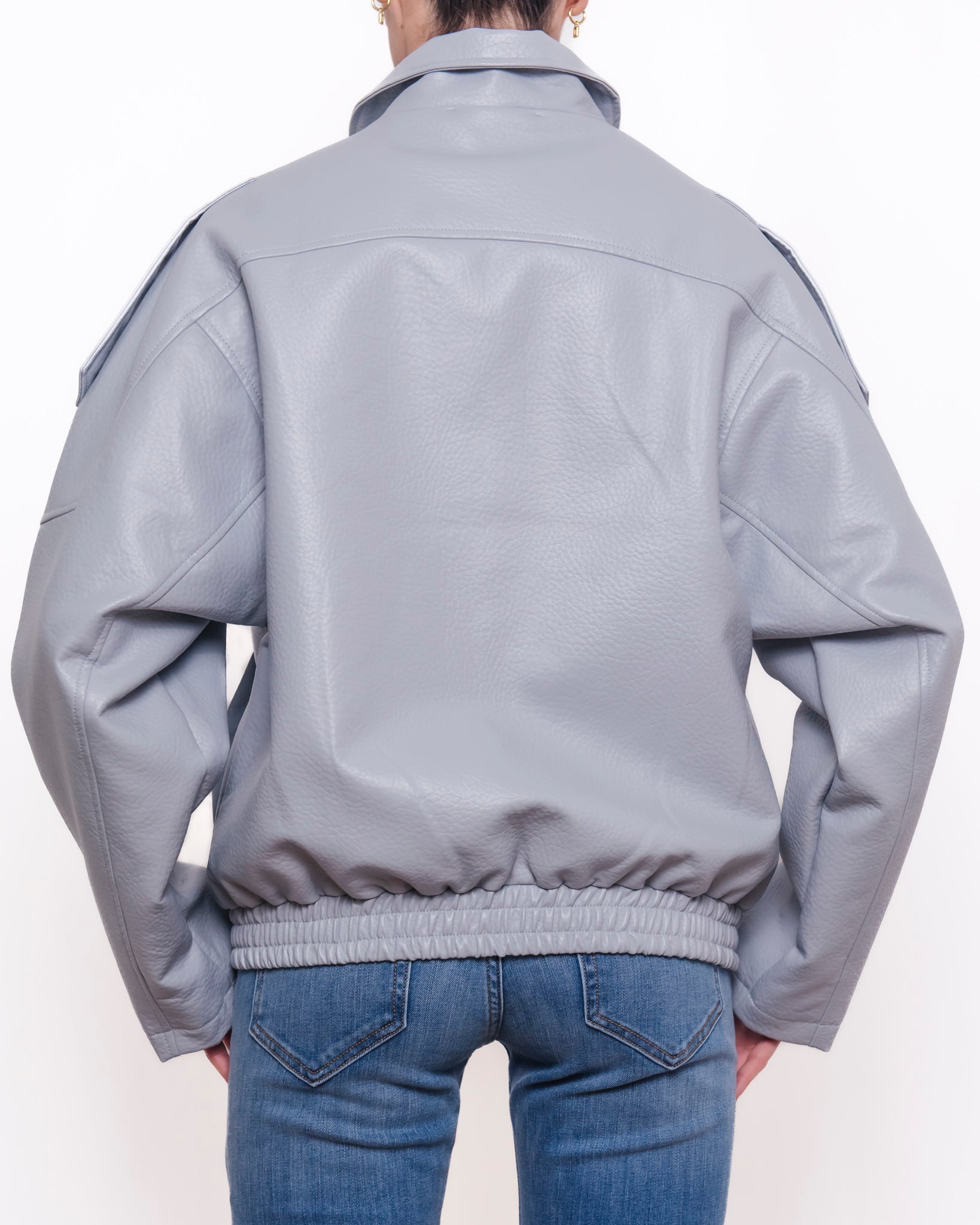 Giacca in ecopelle oversize Donna  -  8822V