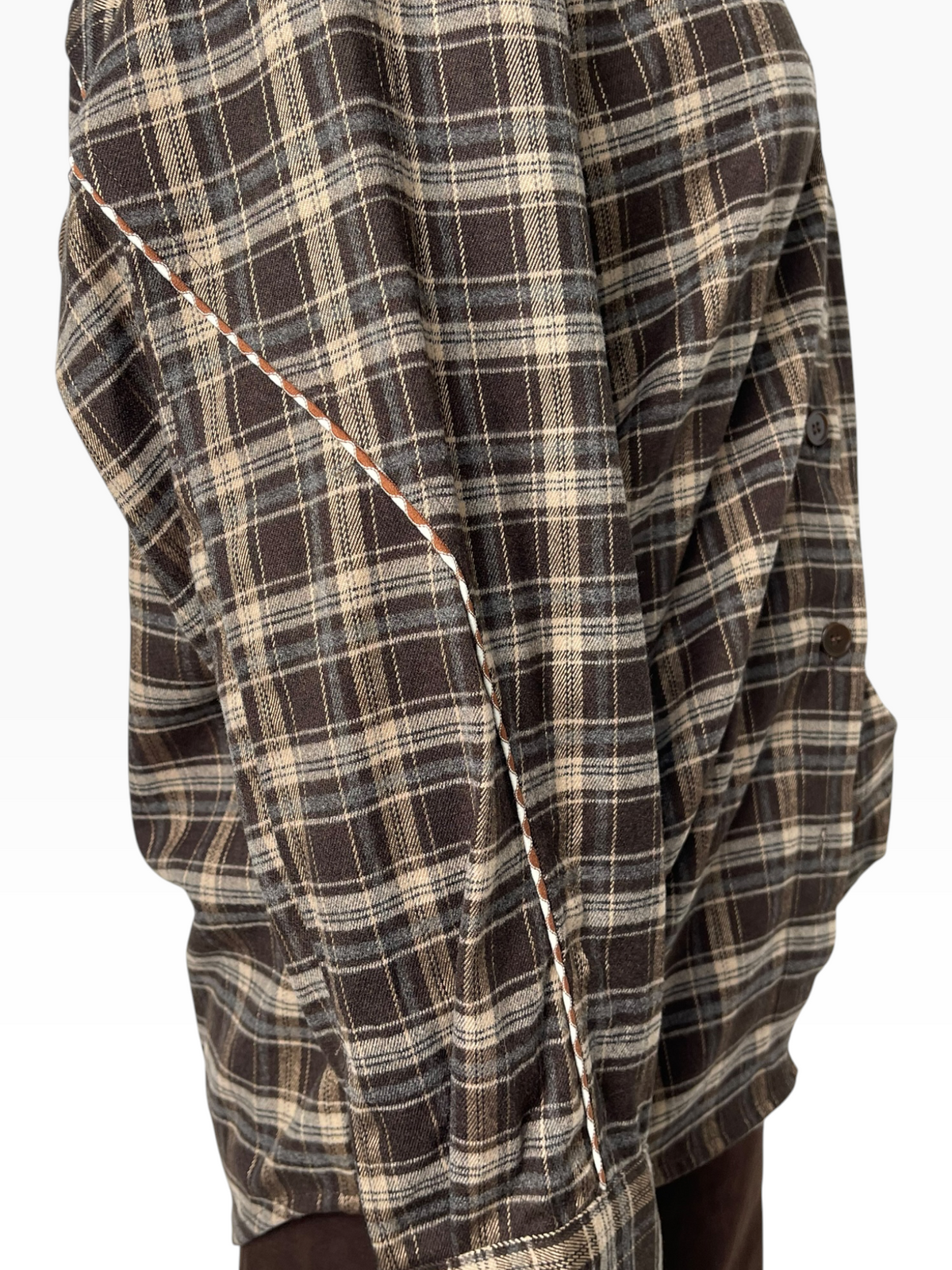 Camicia a quadri con profili a contrasto Donna  -  2007KA