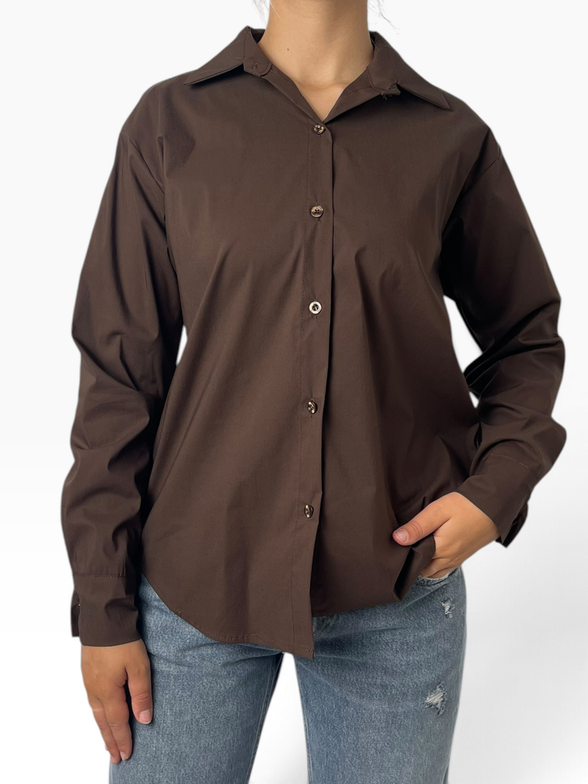Camicia essenziale dal taglio morbido Donna  -  26101KA