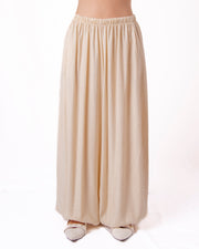 Pantaloni palazzo fluidi elastico in vita Donna  -  26100CL
