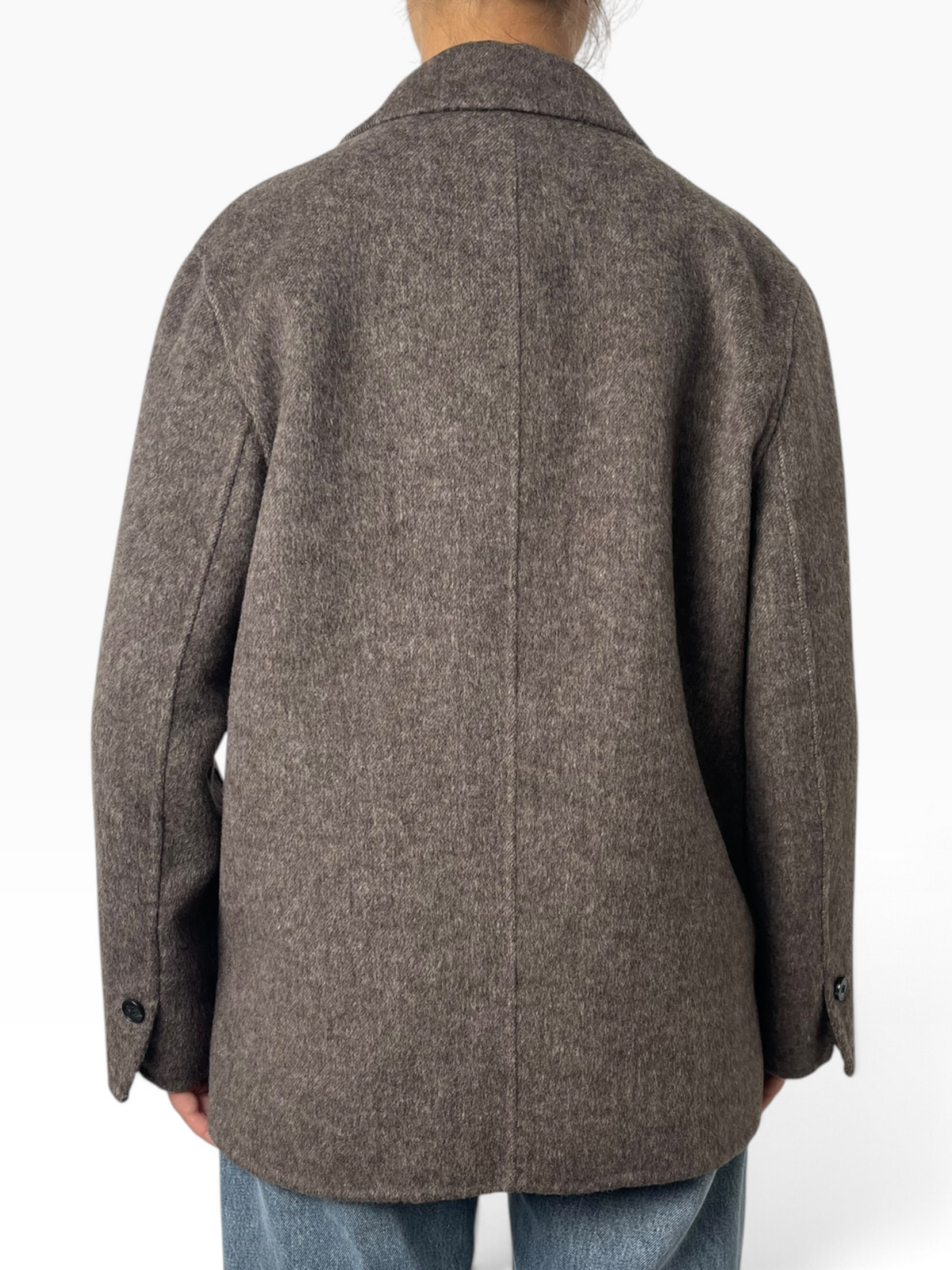 Cappotto doppiopetto in tessuto spazzolato Donna  -  TAC0083