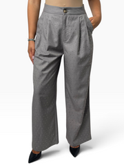 Pantalone a gamba ampia con strass Donna  -  23522CI