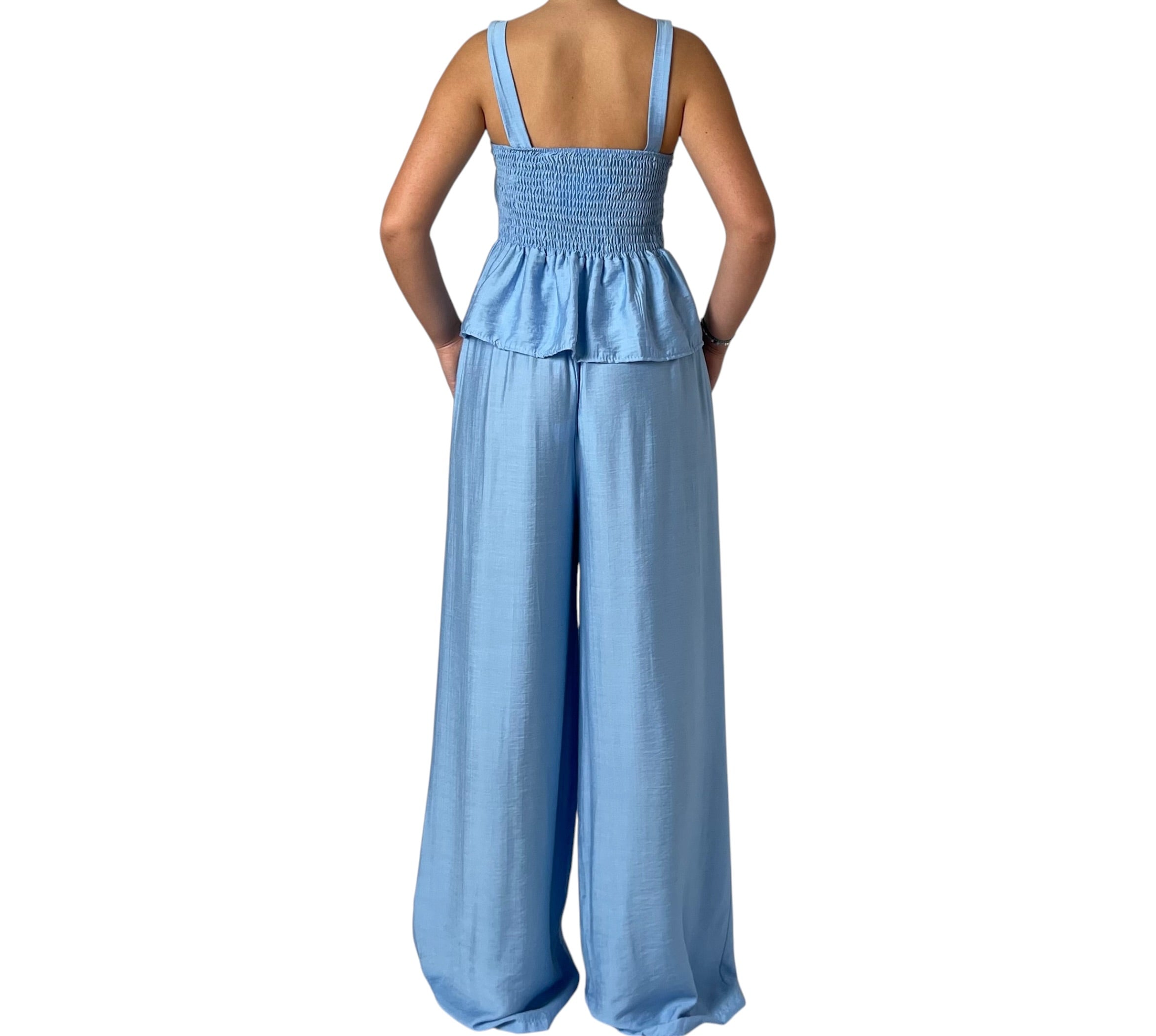 Completo Top Corsetto e Pantalone a Palazzo Donna  -  51776BO