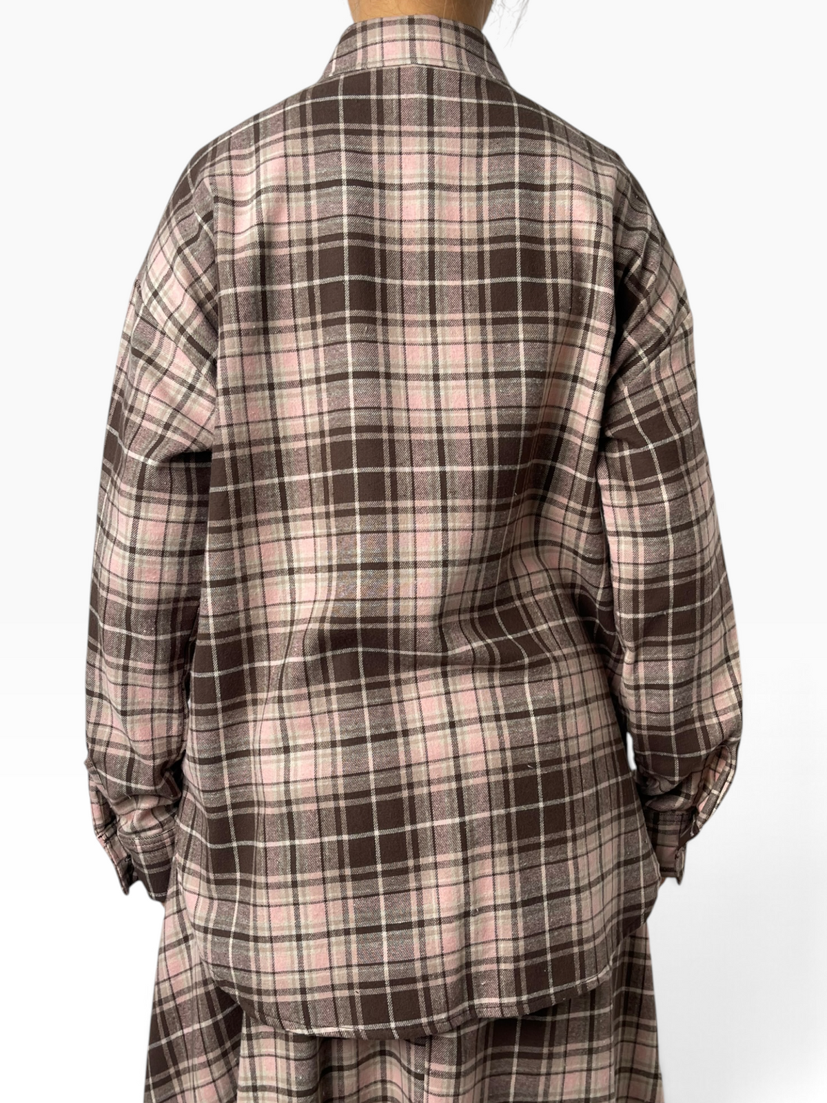 Camicia oversize in flanella Donna  -  26626Q1