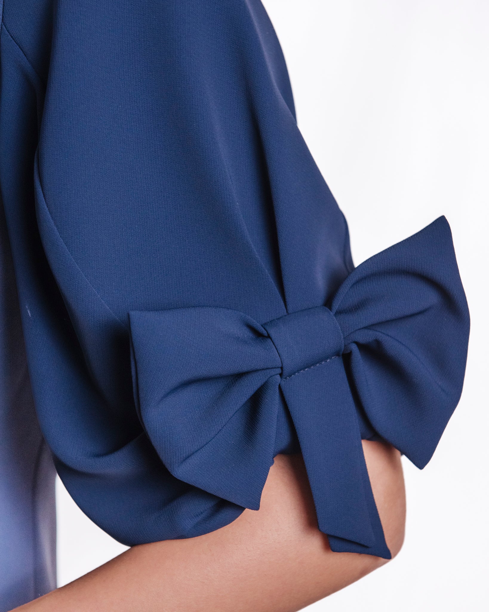 Blusa manica fiocco girocollo Donna  -  TAB0245