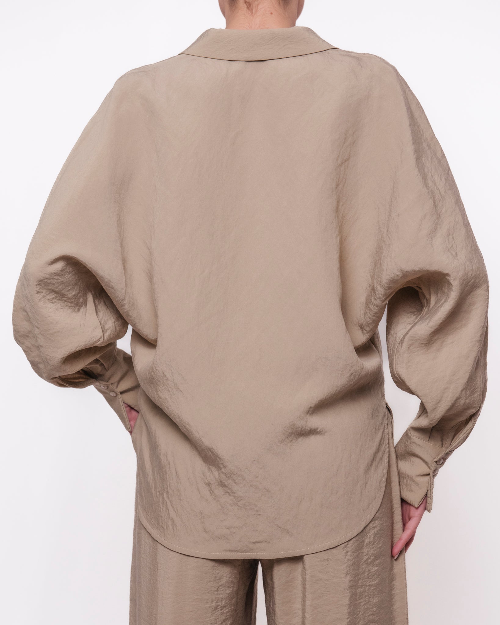 Camicia oversize manica a palloncino Donna  -  S02E0001
