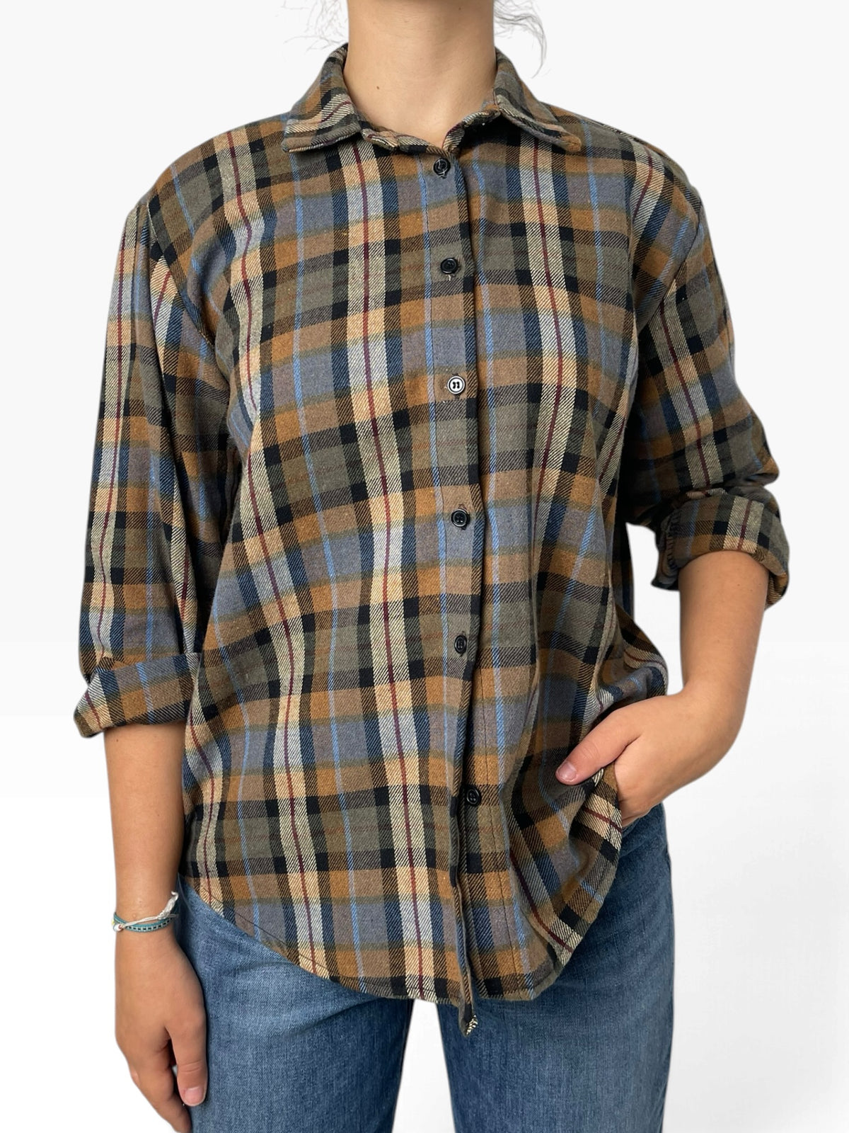 Camicia a quadri effetto flanella Donna  -  2368X