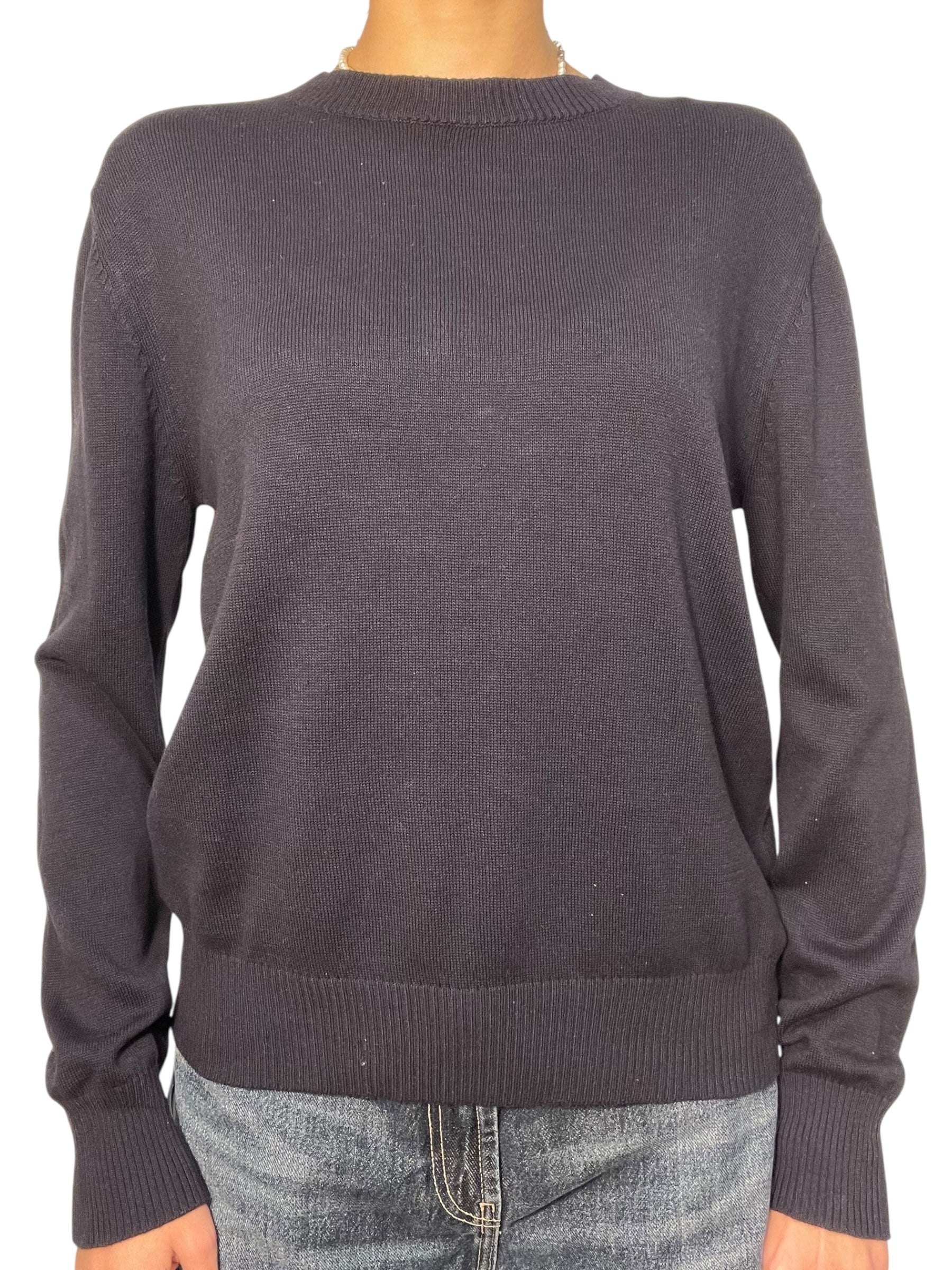 Maglia girocollo in maglia fine maniche lunghe Donna  -  0134KA