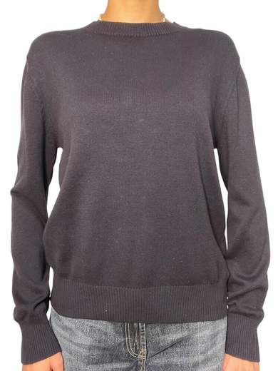 Maglia girocollo in maglia fine maniche lunghe Donna  -  0134KA