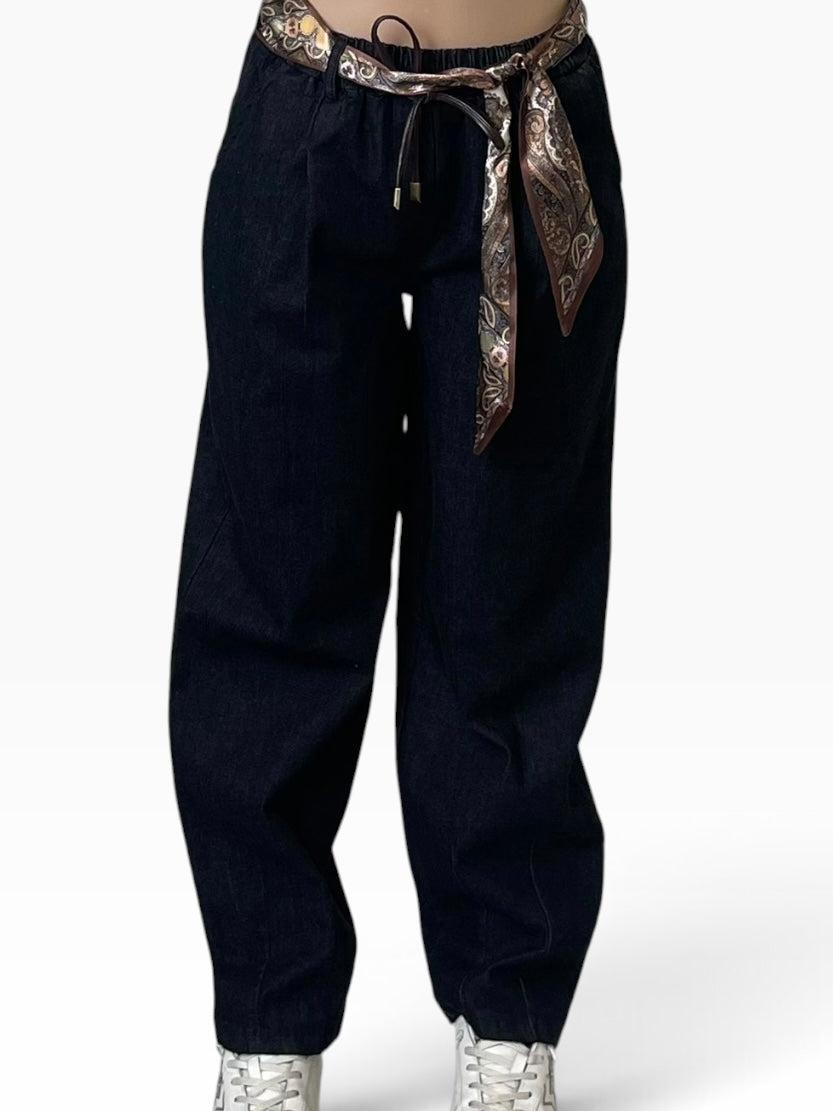 Jeans vita elasticizzata gamba morbida Donna  -  3557KA