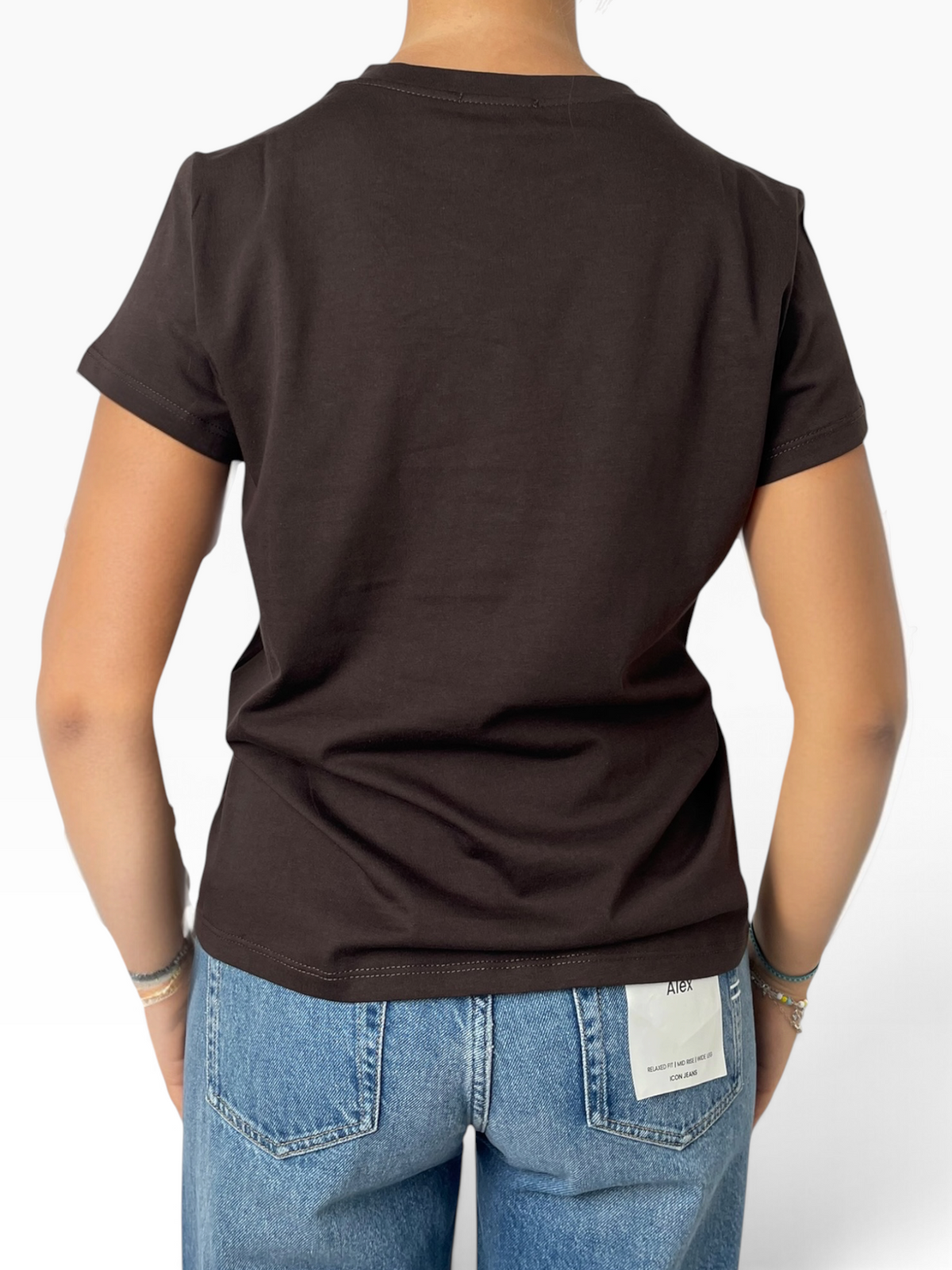 T-shirt basic girocollo in cotone Donna  -  SH004396