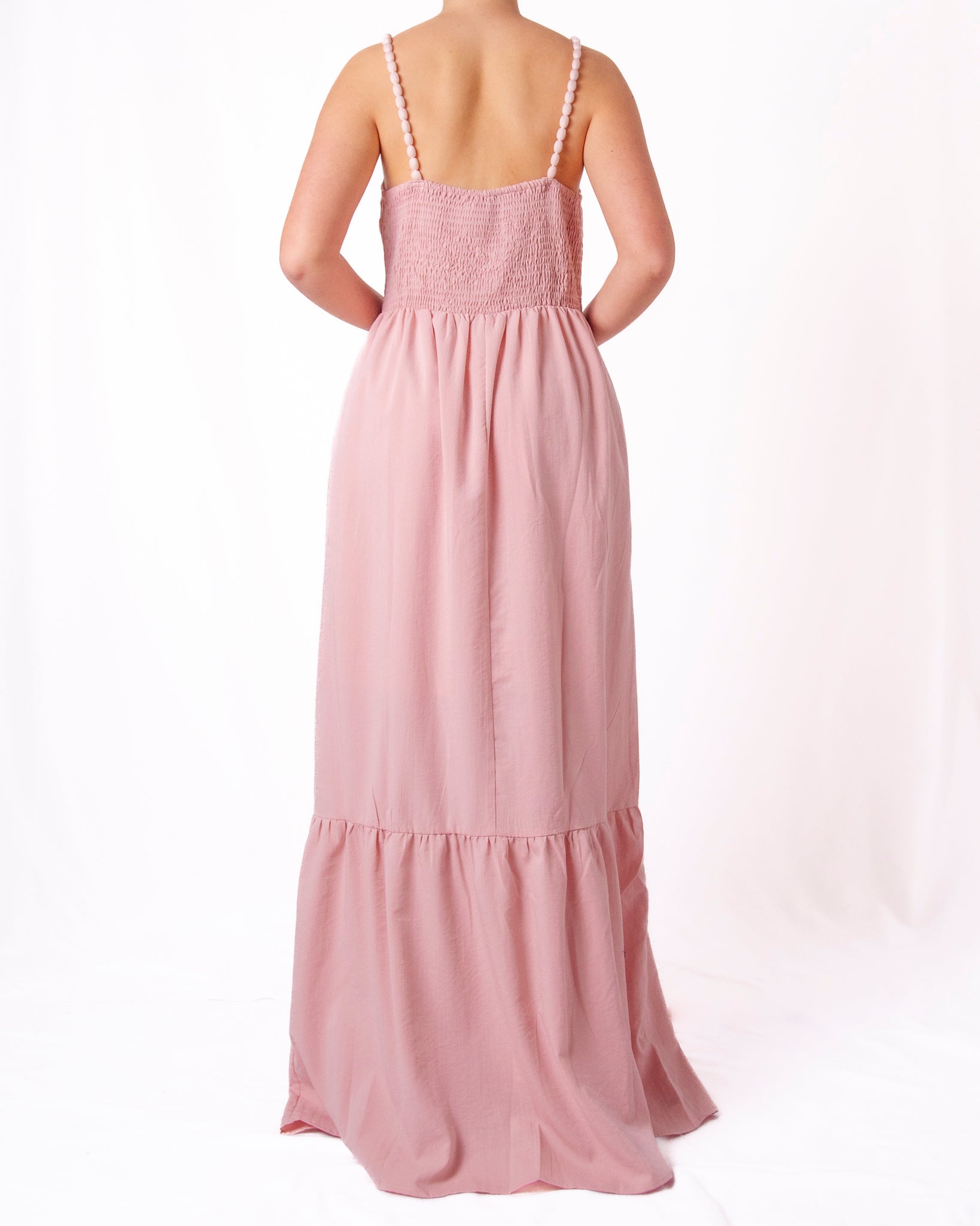 Abito Lungo Spalline Gioiello Donna  -  VS070