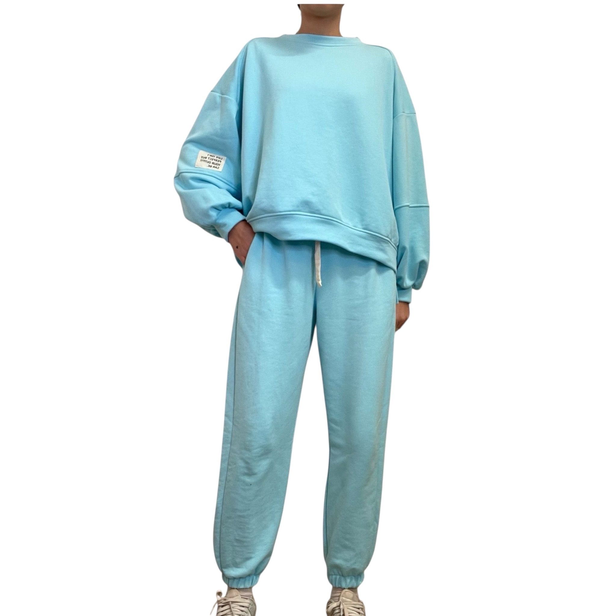 Completo felpa e pantaloni tuta oversize Donna  -  7226/6090V