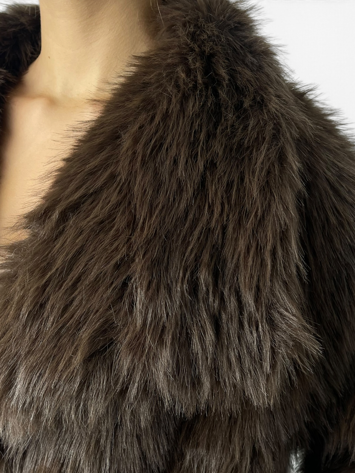 Cappotto effetto pelliccia con maxi collo Donna  -  TAC0366