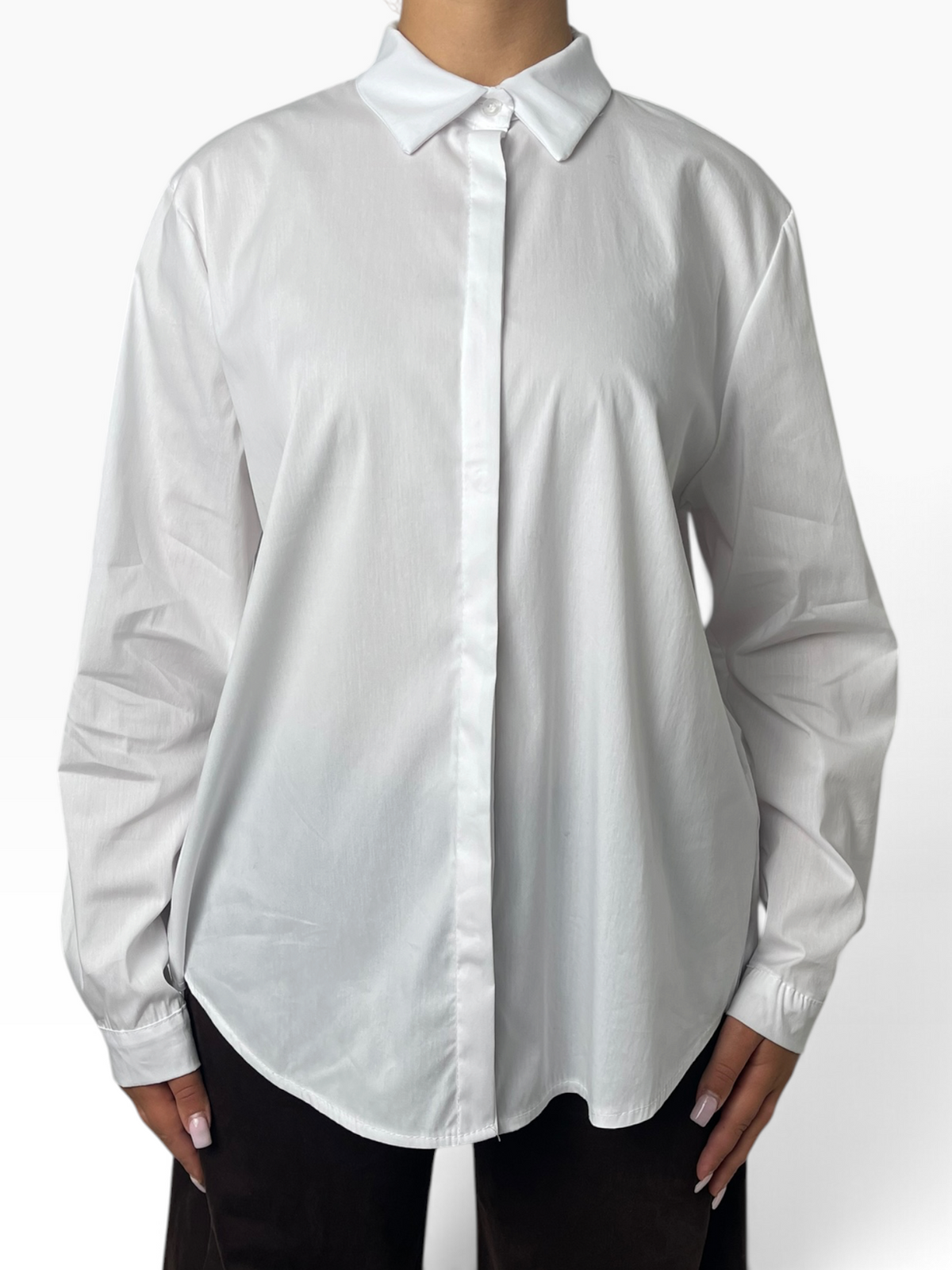 Camicia fluida in popeline di cotone Donna  -  3633KA