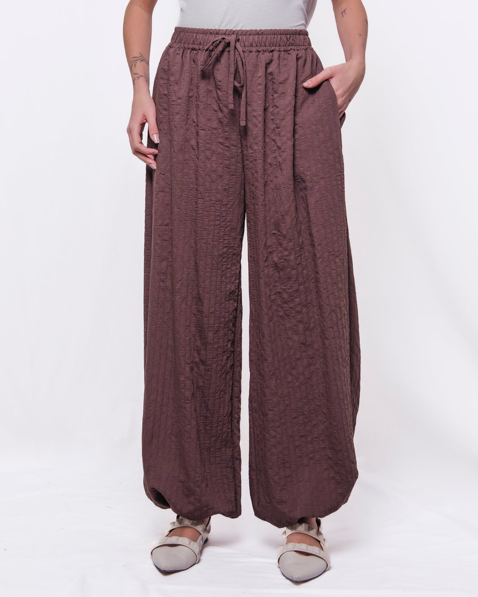 Completo Coordinato Camicia Oversize e Pantalone Wide Leg Donna  -  CMO542PN1668