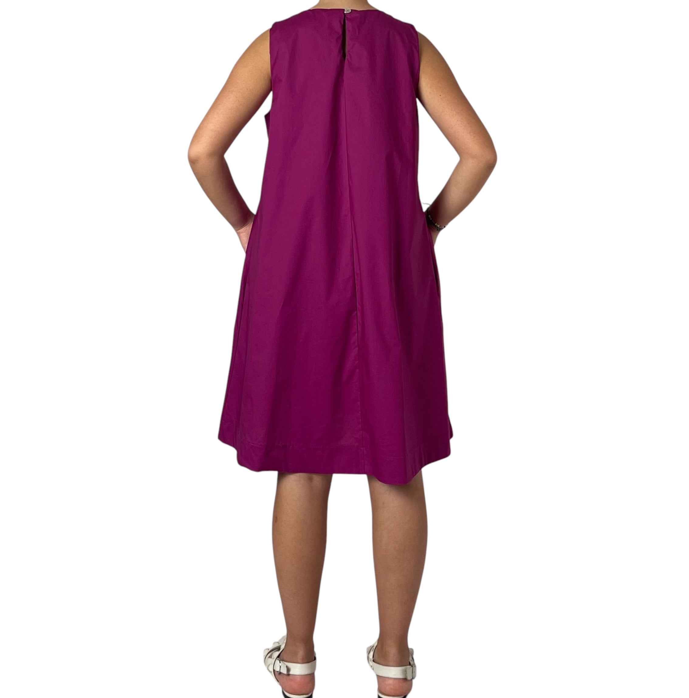 Abito Svasato Senza Maniche con Linea Morbida Donna  -  9316KA