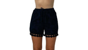 Short con Ricamo Sangallo e Coulisse Donna  -  6611V