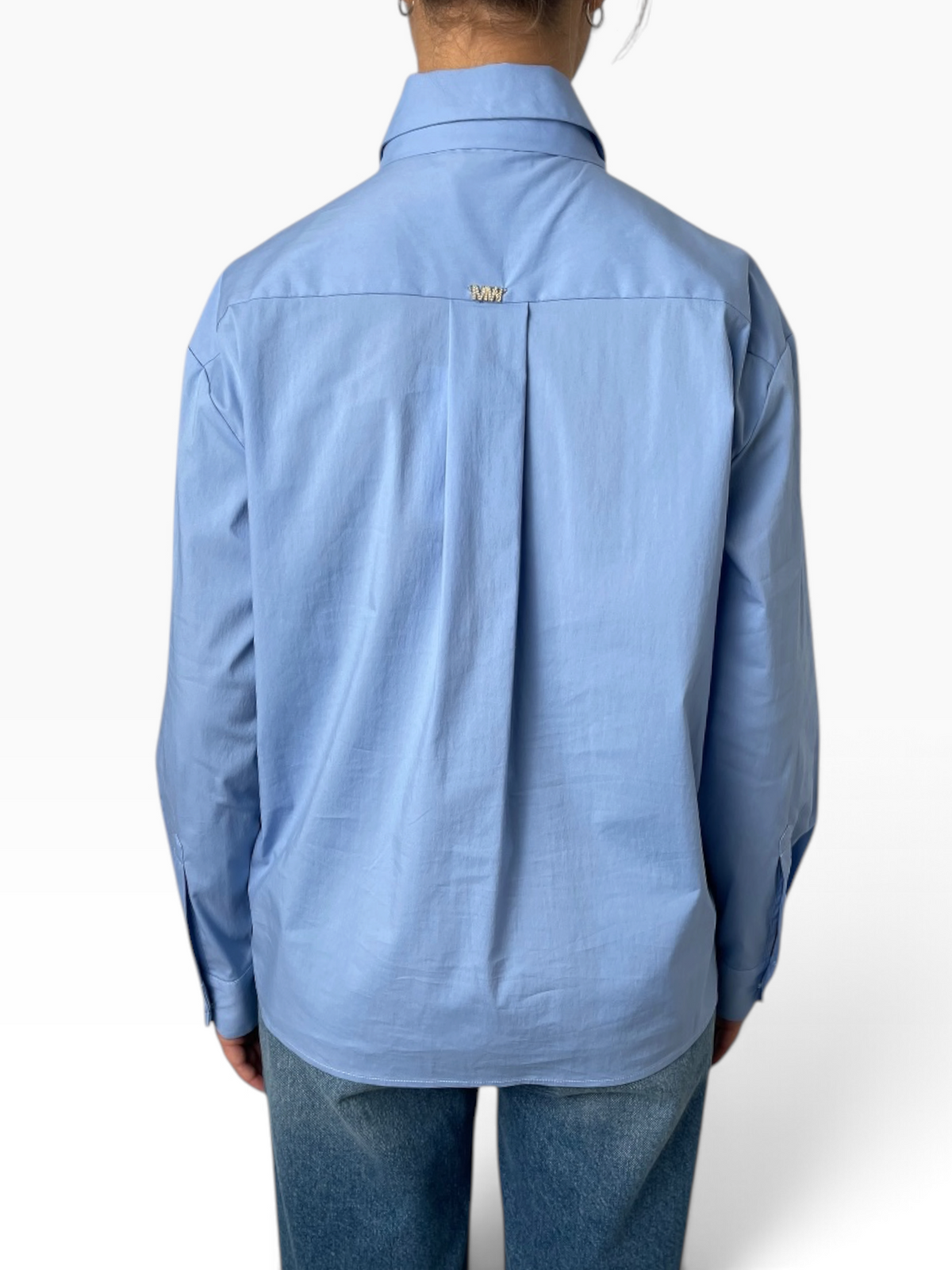 Camicia morbida con foulard al collo Donna  -  MW2630006