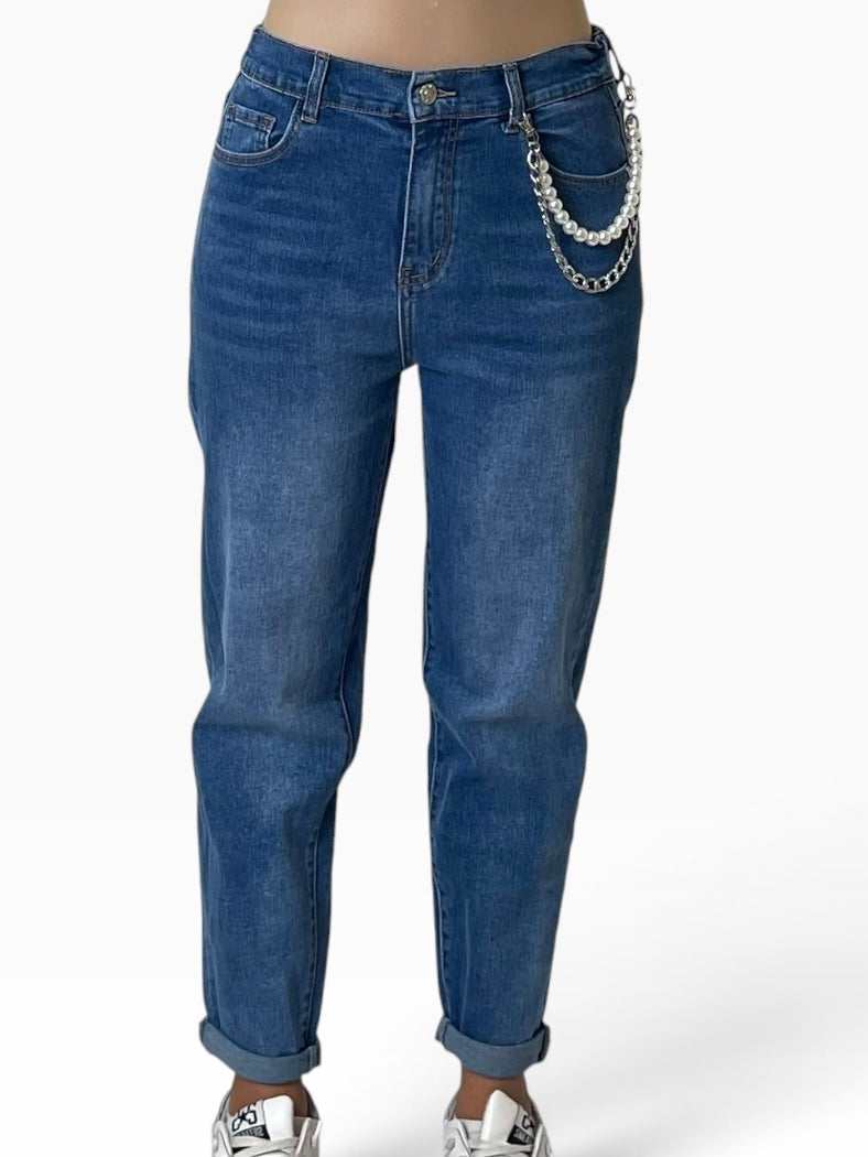 Jeans risvolto vita elasticizzata Donna  -  CHG6640