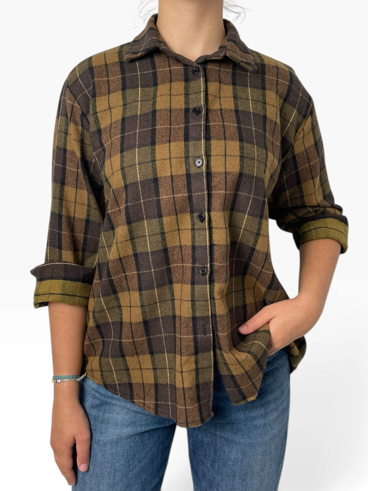 Camicia a quadri effetto flanella Donna  -  2368X