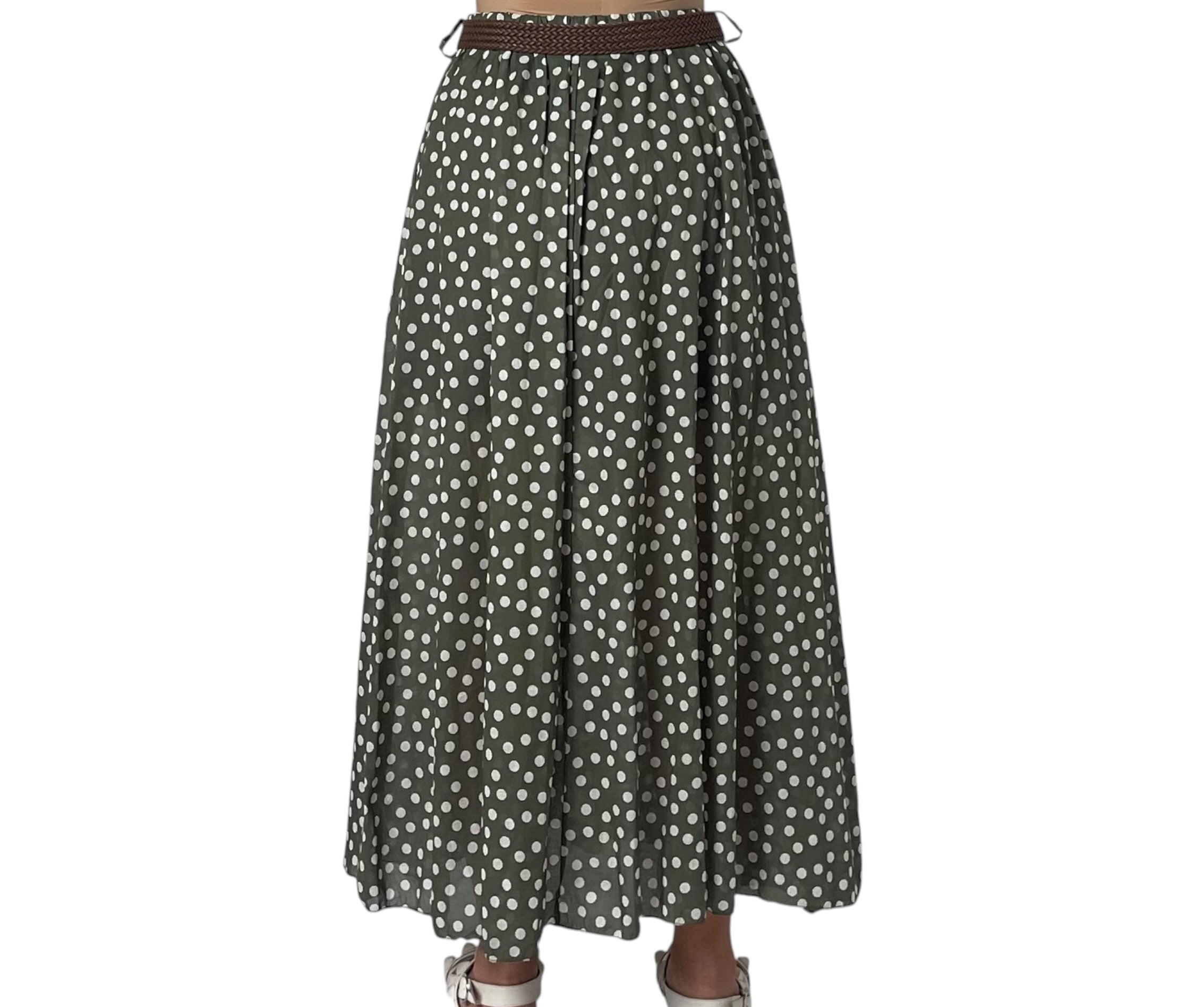 Gonna Lunga a Pois con Cintura Donna  -  15669EC