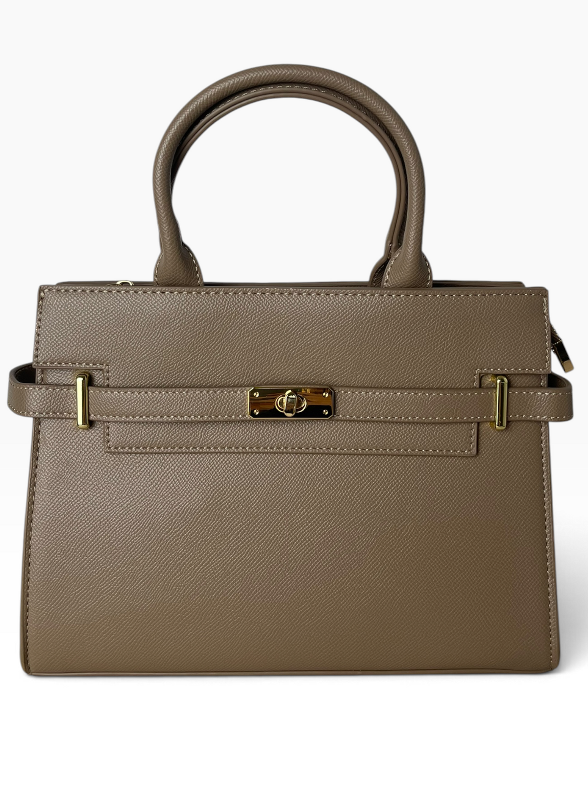 Borsa strutturata con girello dorato Donna  -  D5836