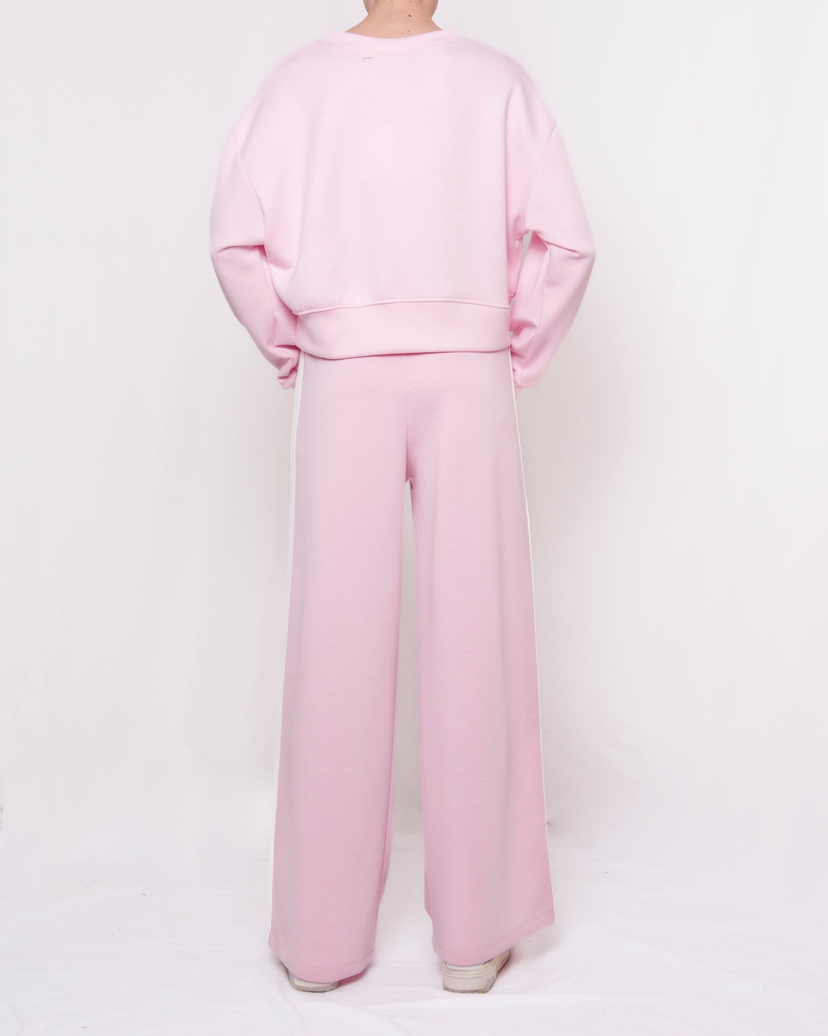 Completo felpa e pantaloni tuta con bande laterali Donna  -  6718V