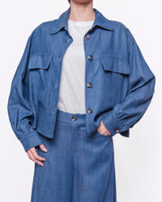 Giacca in Maglia Traforata Oversize Manica Lunga Donna  -  81736