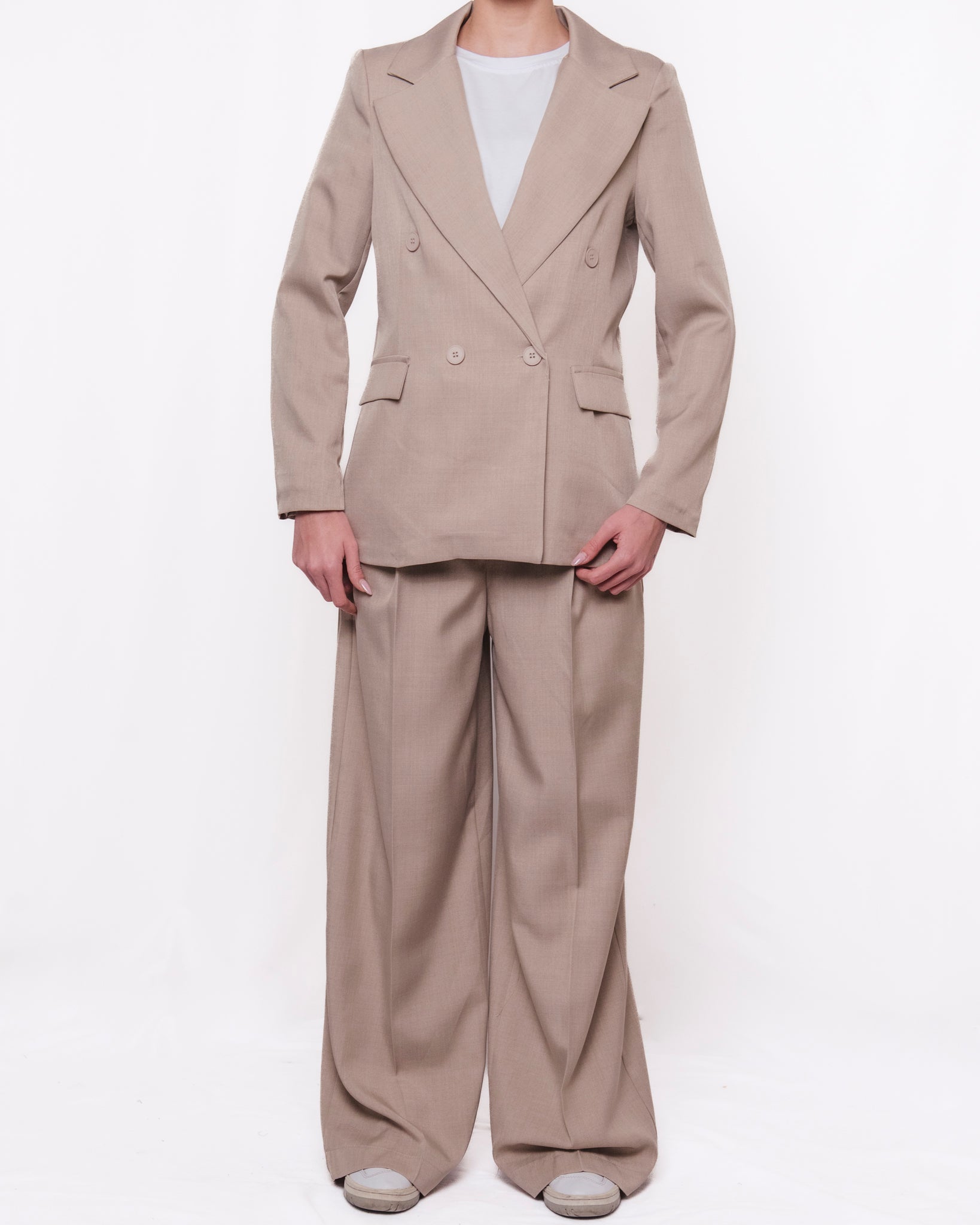 Blazer doppiopetto con revers a punta Donna  -  82850V