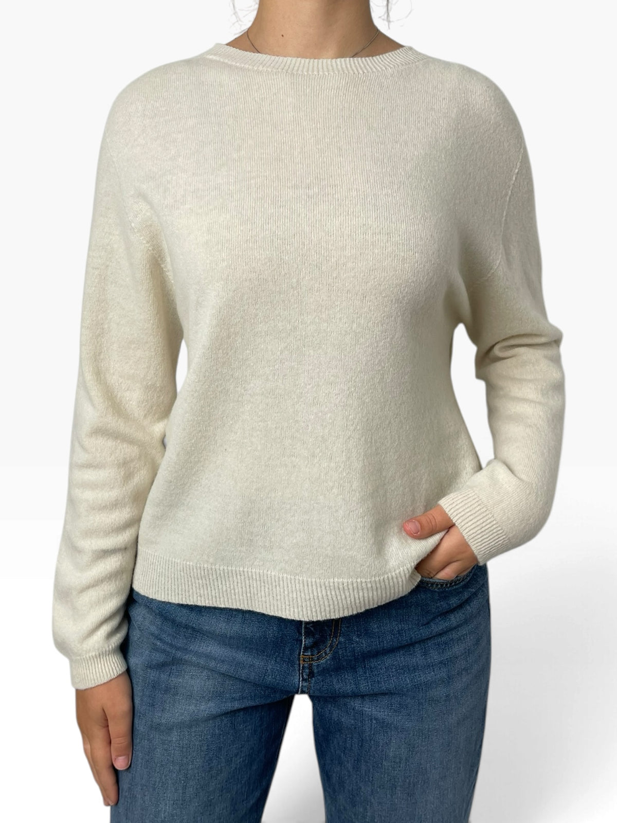 Maglia girocollo morbida essenziale Donna  -  1110CI